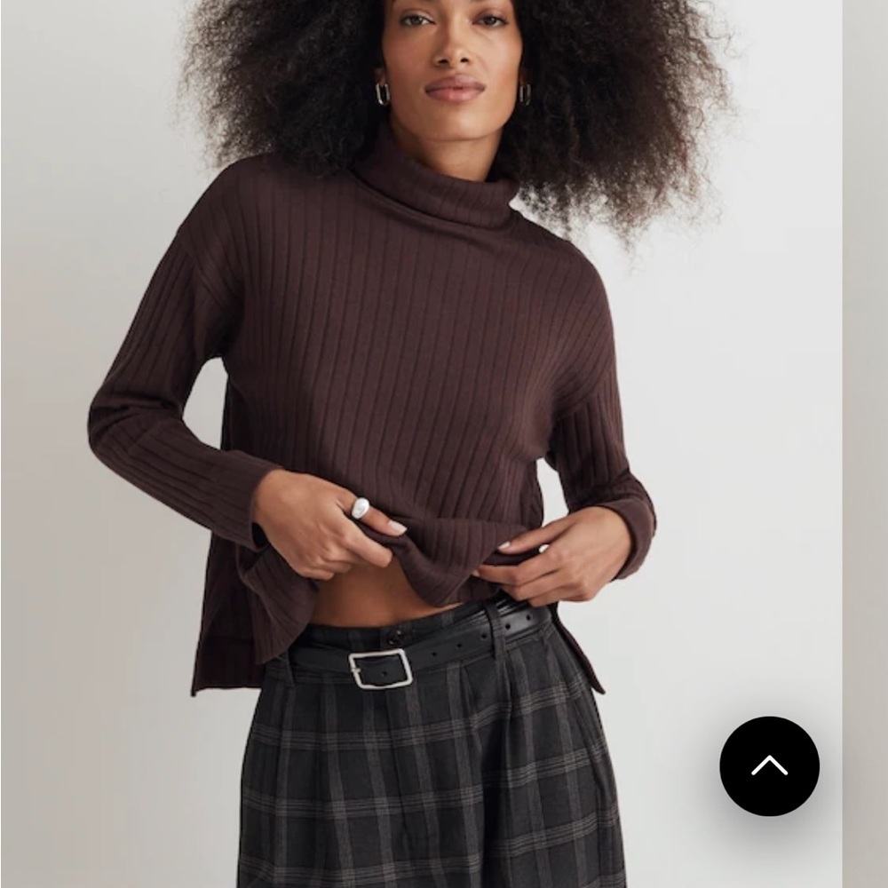 NWT Madewell Relaxed Turtleneck Tee